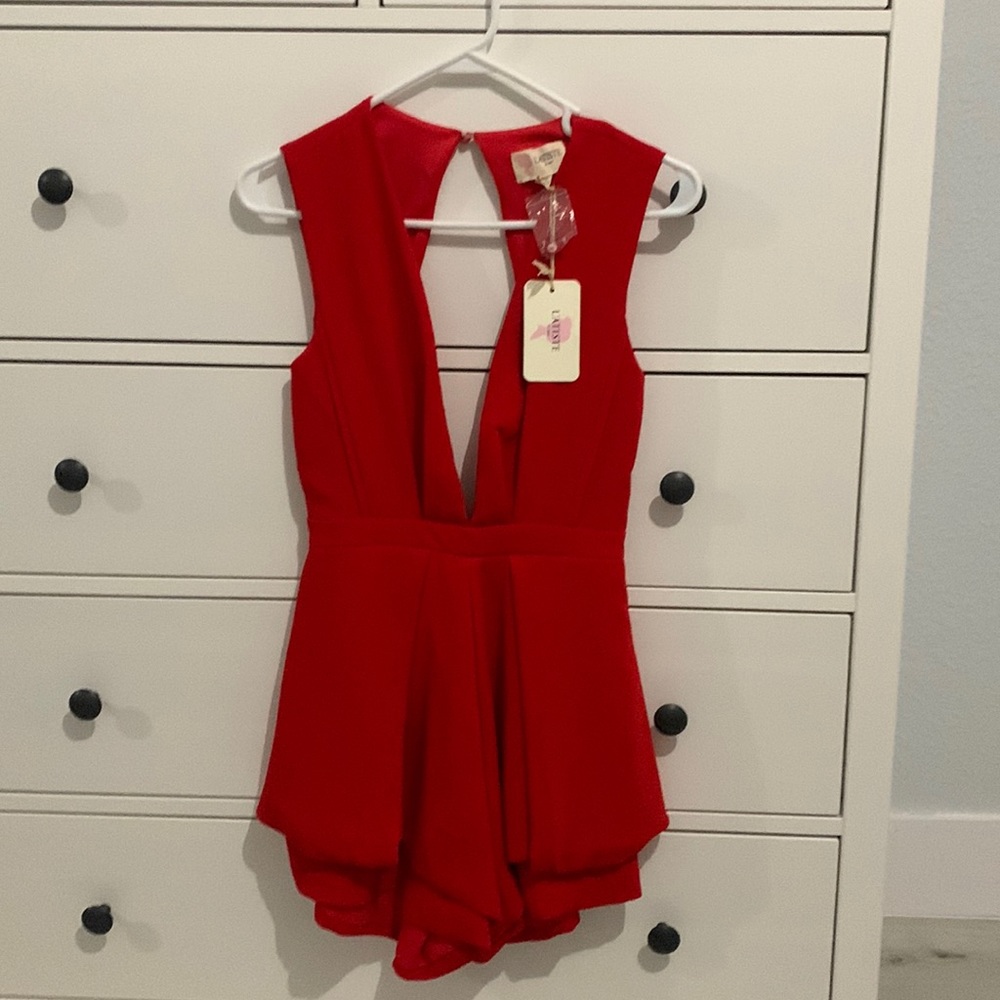 L’atiste by Amy red romper style dress